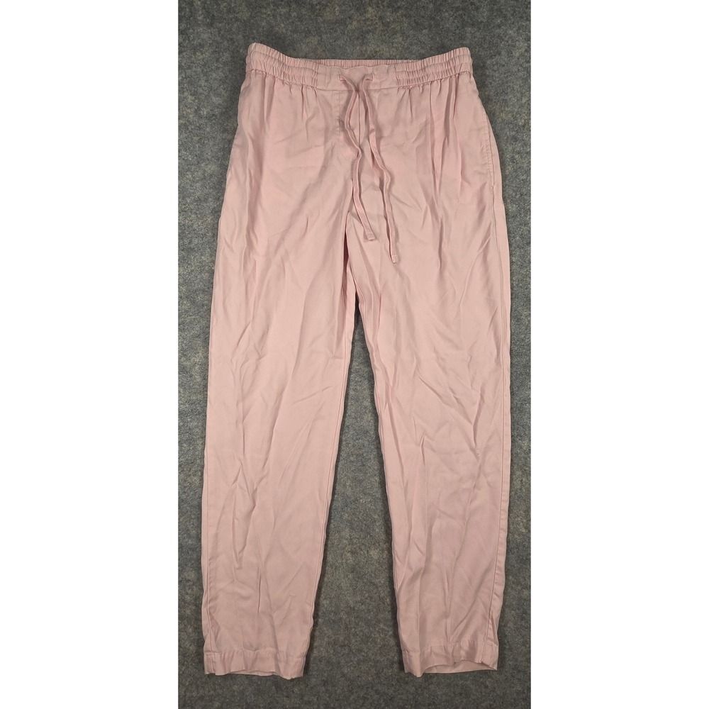 Talbots The Easy Drawstring Pant Pink 100% Lyocell Elastic Waist Small Gorpcore